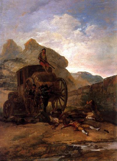 Francisco de Goya Asalto de ladrones France oil painting art